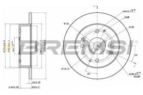 BREMSI CD6565S - B. DISC HONDA, ROVER