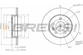 BREMSI CD6566S - B. DISC TOYOTA