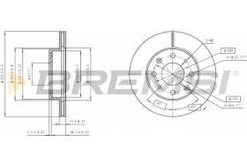 BREMSI CD6571V - B. DISC HONDA, ROVER