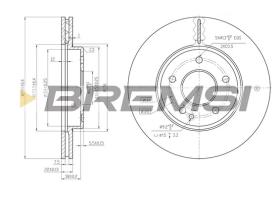 BREMSI CD6588V - B. DISC FIAT, MERCEDES-BENZ