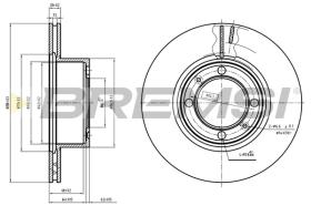 BREMSI CD6594V - B. DISC SAAB