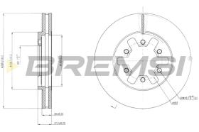 BREMSI CD6601V - B. DISC NISSAN