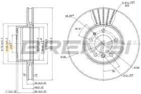 BREMSI CD6606V - B. DISC BMW, ALPINA