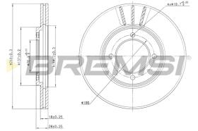 BREMSI CD6607V - B. DISC TOYOTA