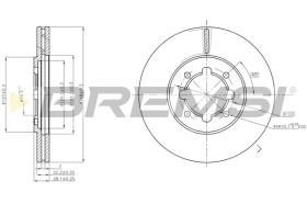 BREMSI CD6609V - B. DISC TOYOTA