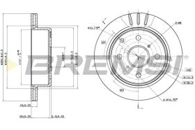 BREMSI CD6611V - B. DISC TOYOTA