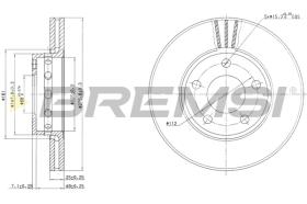 BREMSI CD6612V - B. DISC AUDI
