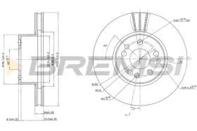 BREMSI CD6613V - B. DISC MERCEDES-BENZ