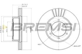BREMSI CD6614V - B. DISC TOYOTA