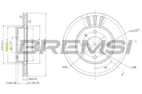 BREMSI CD6615V - B. DISC NISSAN