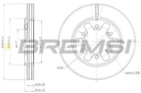 BREMSI CD6626V - B. DISC NISSAN