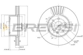 BREMSI CD6629V - B. DISC MERCEDES-BENZ