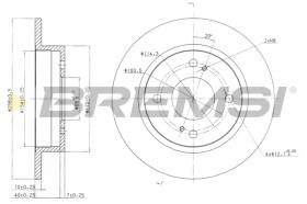 BREMSI CD6659S - B. DISC NISSAN