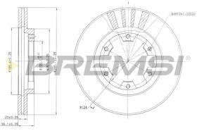 BREMSI CD6660V - B. DISC NISSAN