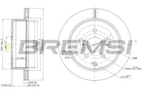 BREMSI CD6687V - B. DISC TOYOTA