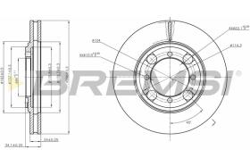 BREMSI CD6691V - B. DISC MITSUBISHI