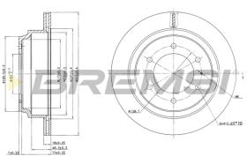 BREMSI CD6695V - B. DISC OPEL, HONDA, ISUZU, VAUXHALL
