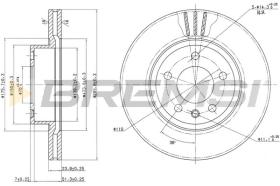 BREMSI CD6697V - B. DISC OPEL, VAUXHALL