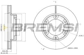 BREMSI CD6701V - B. DISC TOYOTA