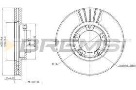 BREMSI CD6703V - B. DISC TOYOTA