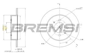 BREMSI CD6717S - B. DISC NISSAN