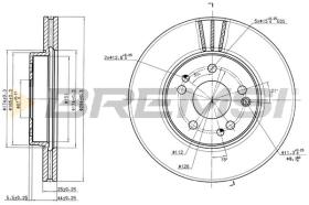 BREMSI CD6725V - B. DISC MERCEDES-BENZ