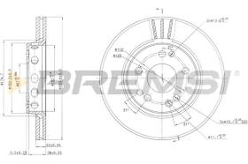 BREMSI CD6728V - B. DISC MERCEDES-BENZ