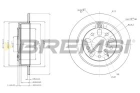 BREMSI CD6739S - B. DISC MAZDA