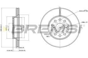BREMSI CD6749V - B. DISC TOYOTA