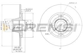 BREMSI CD6752S - B. DISC RENAULT
