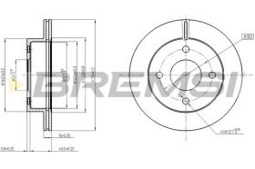 BREMSI CD6770V - B. DISC NISSAN