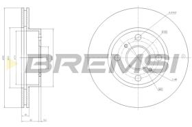 BREMSI CD6775V - B. DISC TOYOTA, DAIHATSU