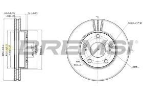 BREMSI CD6780V - B. DISC TOYOTA