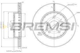 BREMSI CD6793V - B. DISC TOYOTA