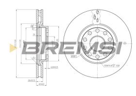 BREMSI CD6802V - B. DISC ALFA ROMEO, LANCIA