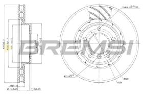 BREMSI CD6804V - B. DISC BMW, WIESMANN