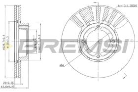 BREMSI CD6808V - B. DISC TOYOTA