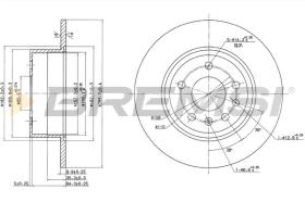 BREMSI CD6811S - B. DISC OPEL, VAUXHALL, CHEVROLET