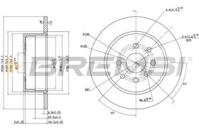 BREMSI CD6814S - B. DISC OPEL, VAUXHALL