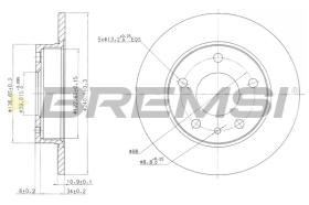 BREMSI CD6818S - B. DISC ALFA ROMEO