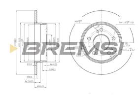 BREMSI CD6819S - B. DISC MERCEDES-BENZ, CHRYSLER