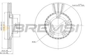 BREMSI CD6826V - B. DISC HYUNDAI