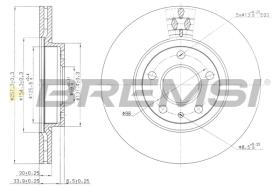 BREMSI CD6827V - B. DISC ALFA ROMEO