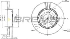 BREMSI CD6829V - B. DISC HONDA