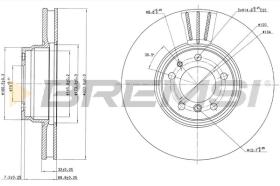 BREMSI CD6832V - B. DISC BMW, ALPINA