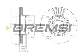 BREMSI CD6834V - B. DISC BMW