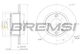 BREMSI CD6840S - B. DISC CITROEN