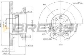 BREMSI CD6852S - B. DISC IVECO