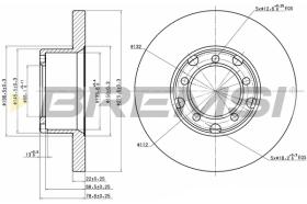 BREMSI CD6853S - B. DISC MERCEDES-BENZ