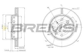 BREMSI CD6854V - B. DISC KIA